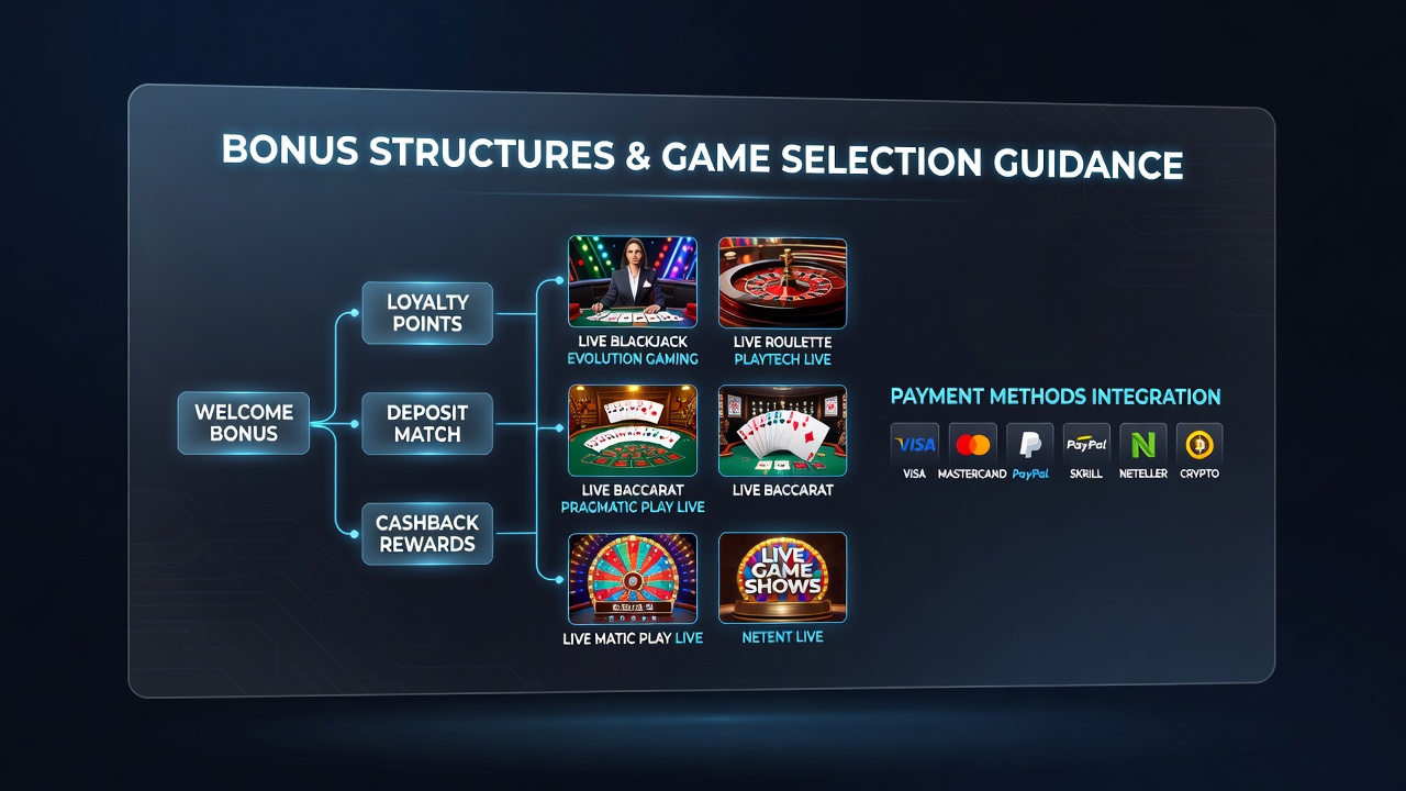 Secure mobile payment screen displaying live dealer bonus terms and provider logos